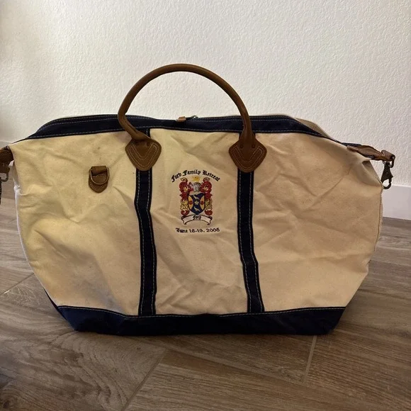 L.L. Bean | Bags | Vtg 8s90s Ll Bean Boat Tote Xl Zipper Top